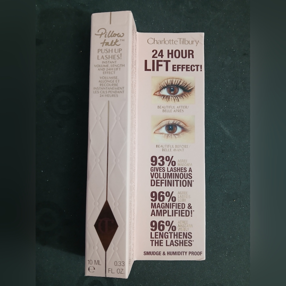Charlotte Tilbury Pillow Talk Push Up Lashes Mascara NIB Super Black